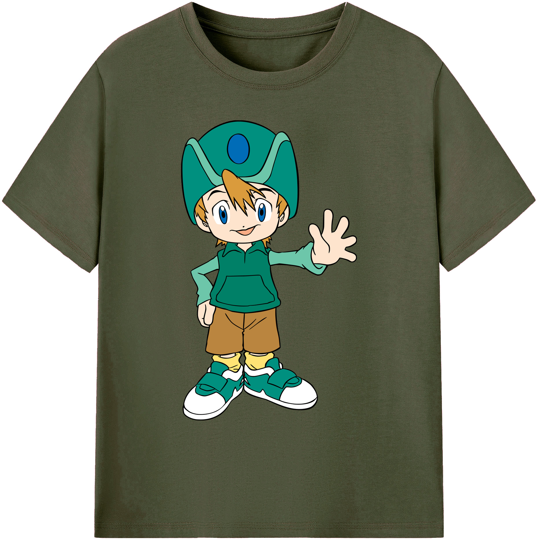 （画像用） Digimon デジタルモンスター/デジモン 綿100％ メンズ半袖Tシャツ｜肌触りやわらか＆通気性